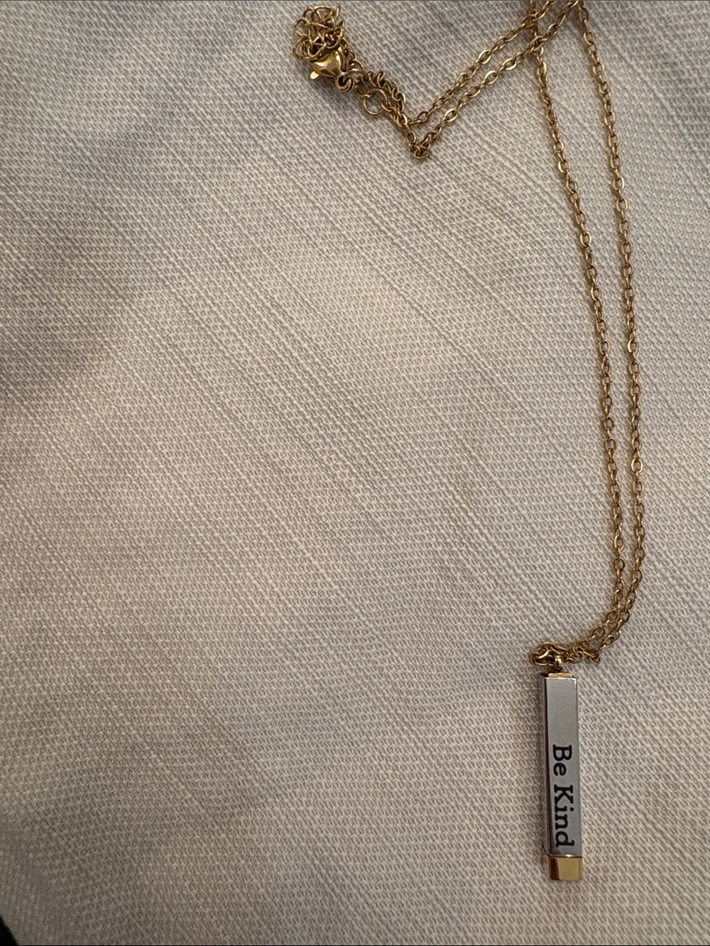 Be Kind (of a B*…) Gold-Tone Vertical Bar Pendant Necklace. Great gift!